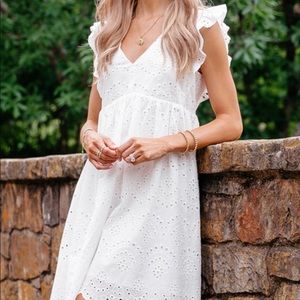 Lola Dress: V-neck with cap sleeves!